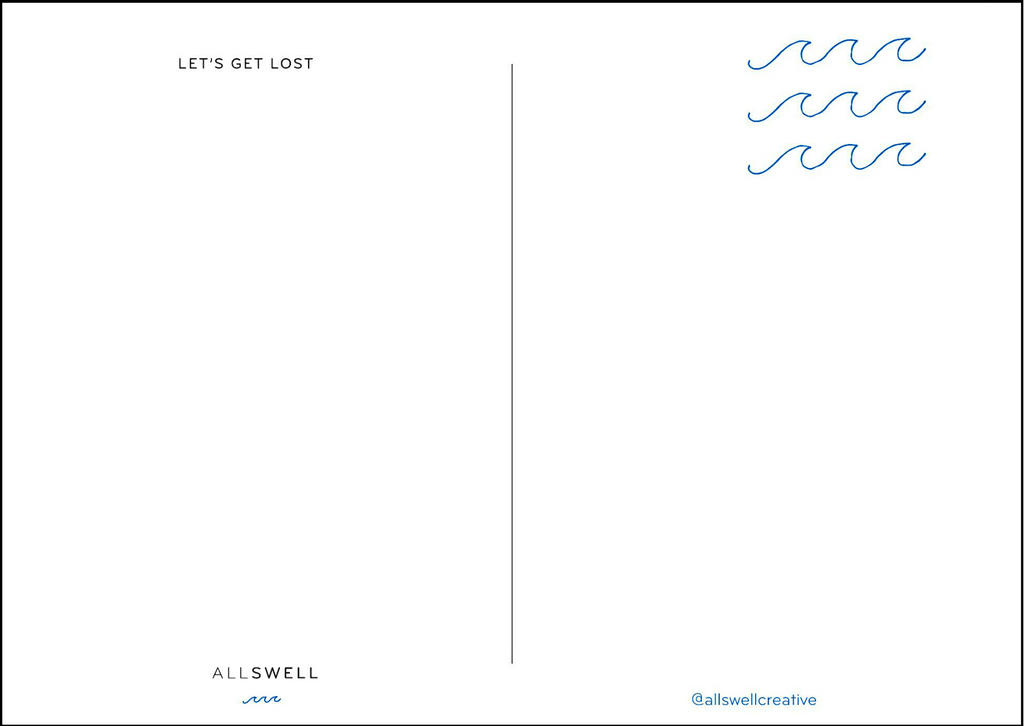 AllSwell Creative x Terrapin Stationers Postcard Pack